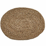 Split P Oval Jute Braided Placemat