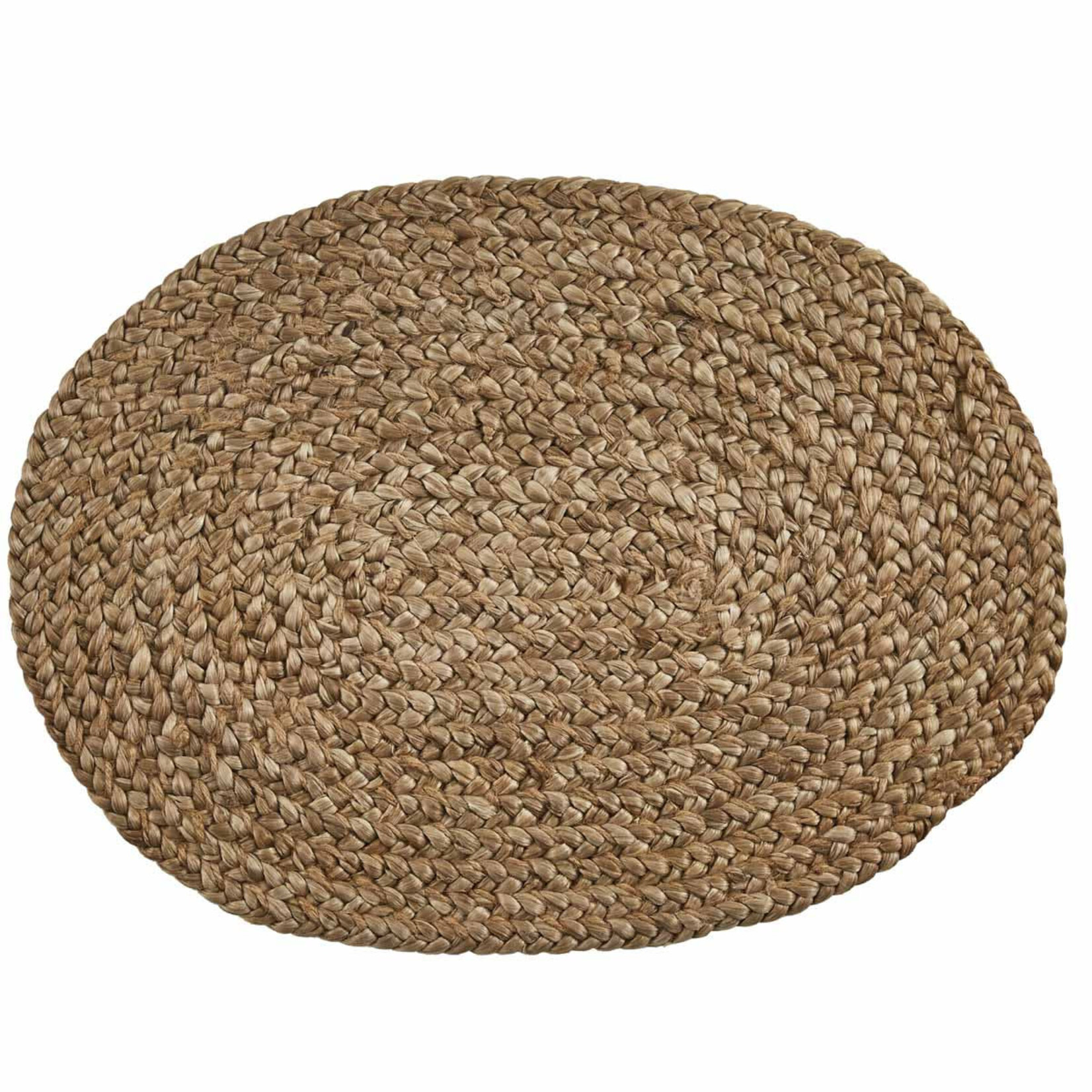 Split P Oval Jute Braided Placemat