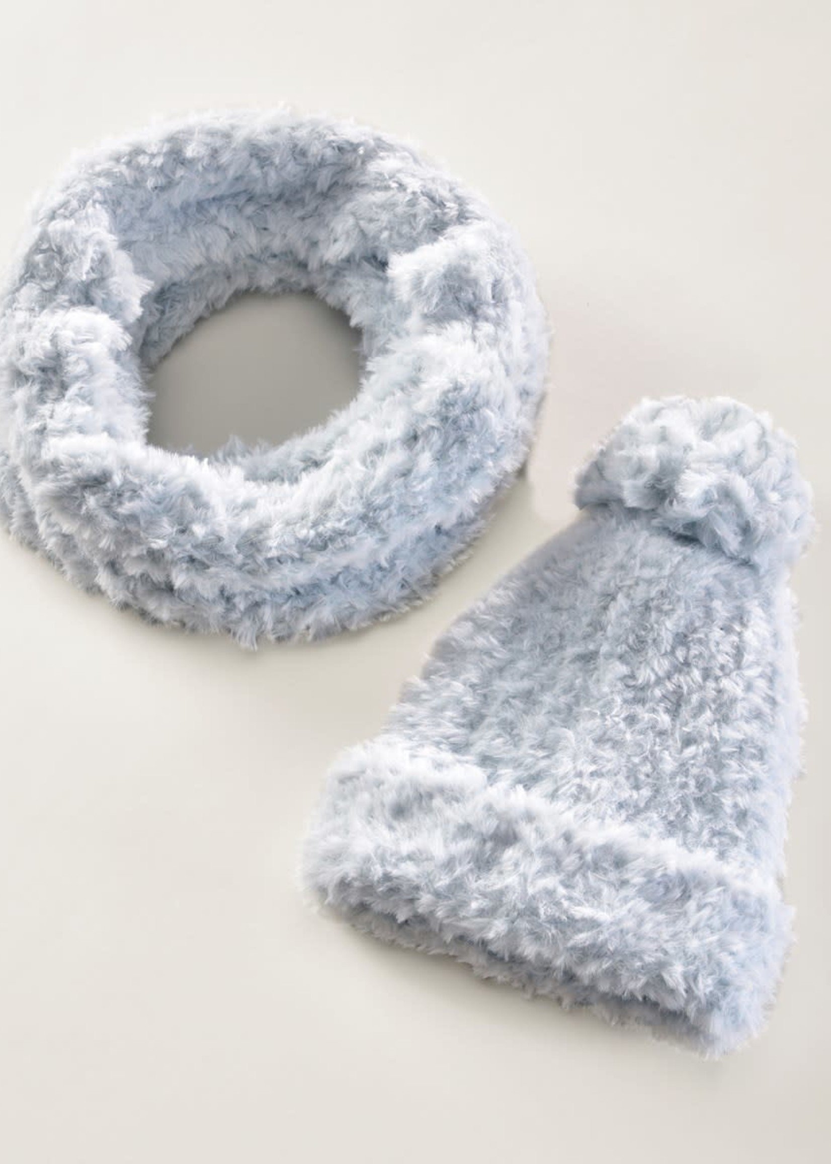 Charlie Page Polyester Knitted Scarf - Blue