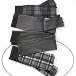 Charlie Page L/XL Black & White Plaid Fleece Lined Leggings