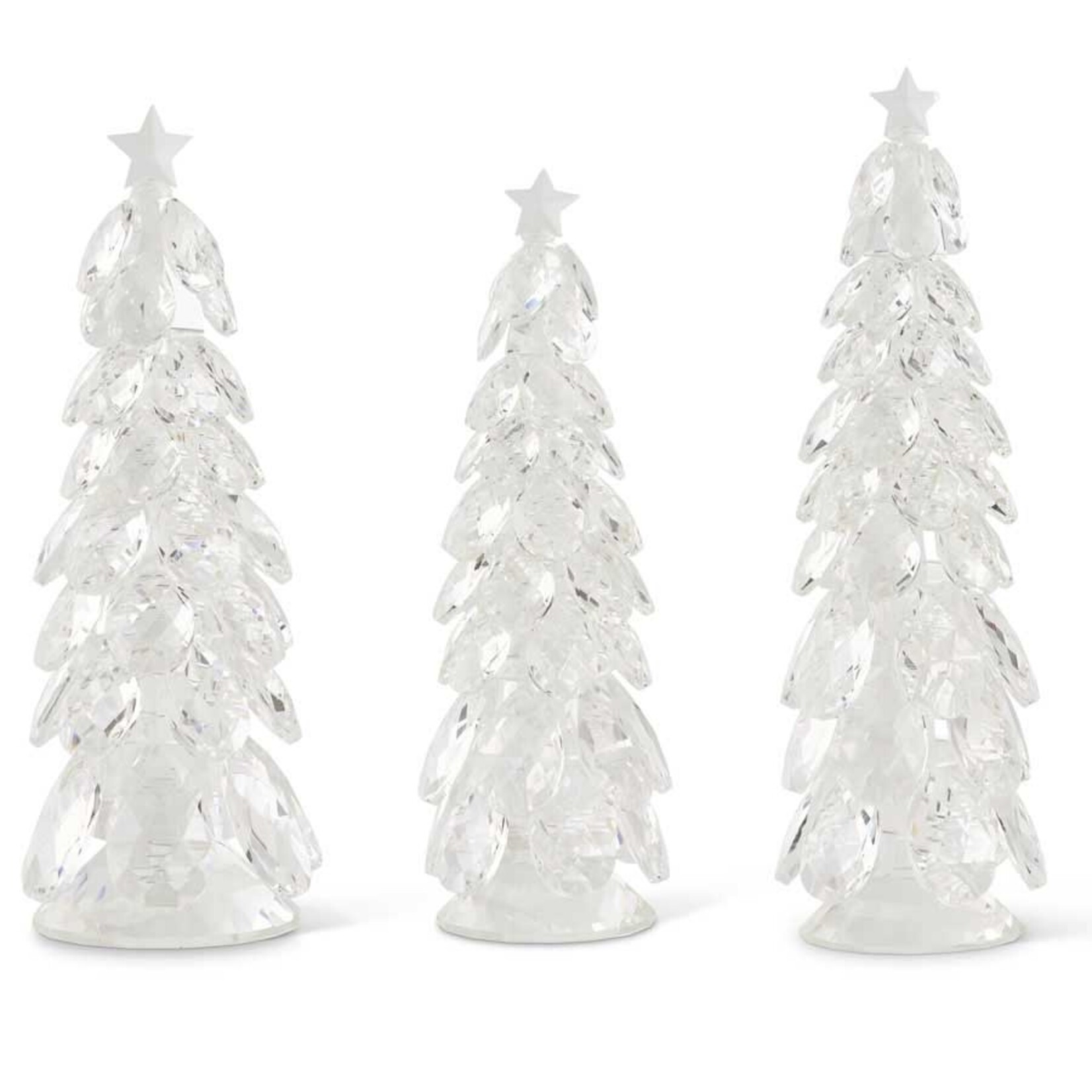 K & K Interiors Large Crystal Tear Drop Christmas Tree  12.75"