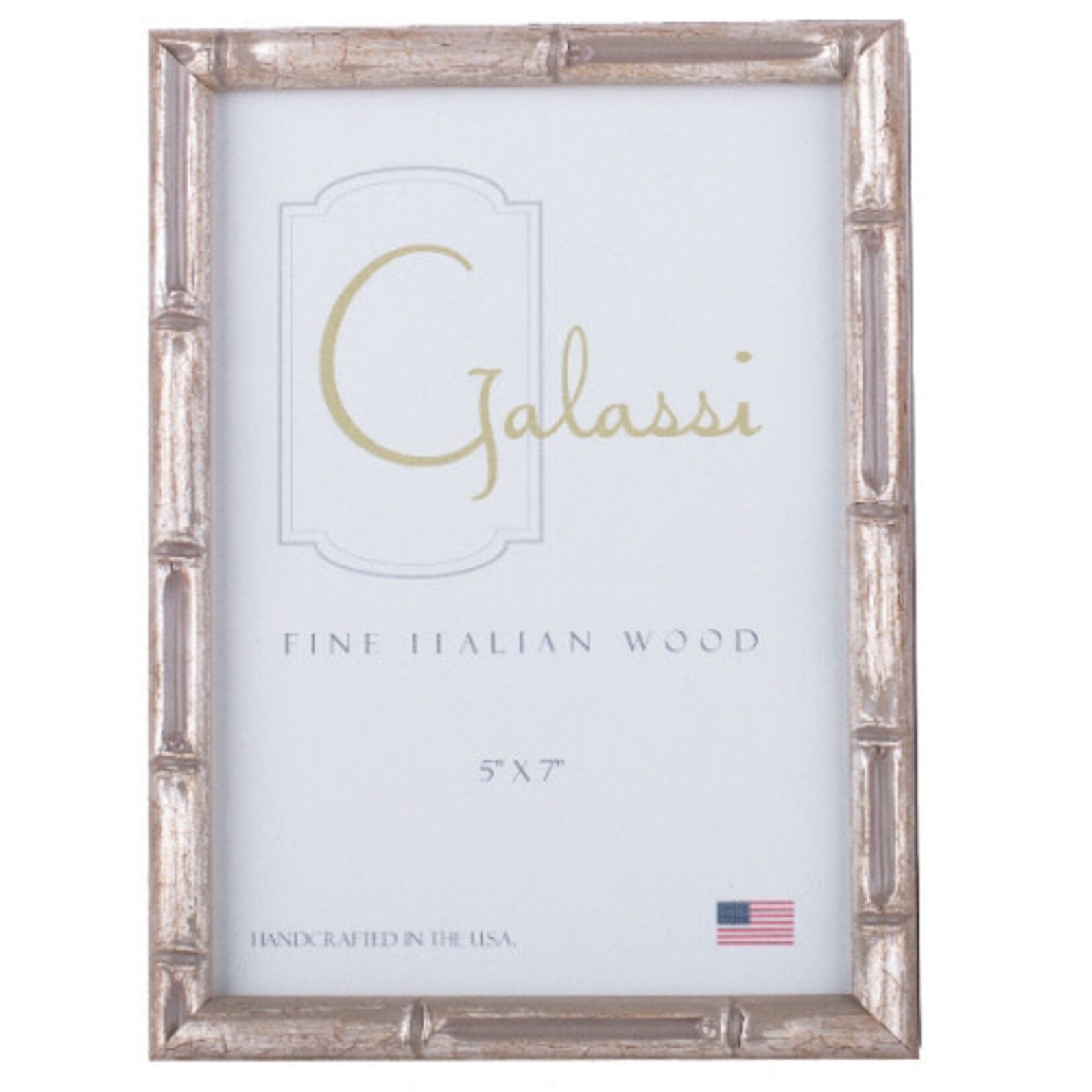Galassi Silver Bamboo 8x10 Picture Frame
