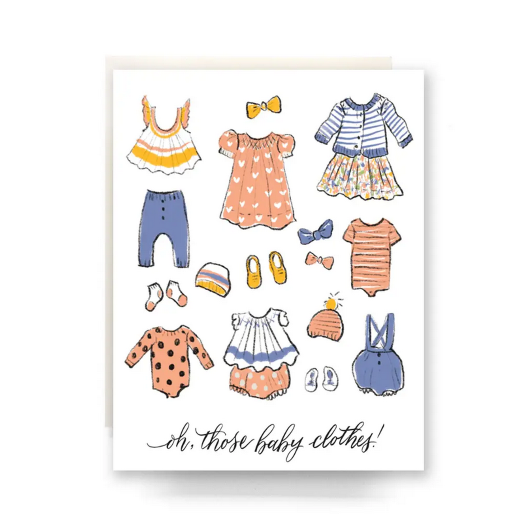 Antiquaria Oh Those Baby Clothes Card
