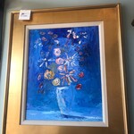 Scott Ellis 16"x20" Deep Blue Floral
