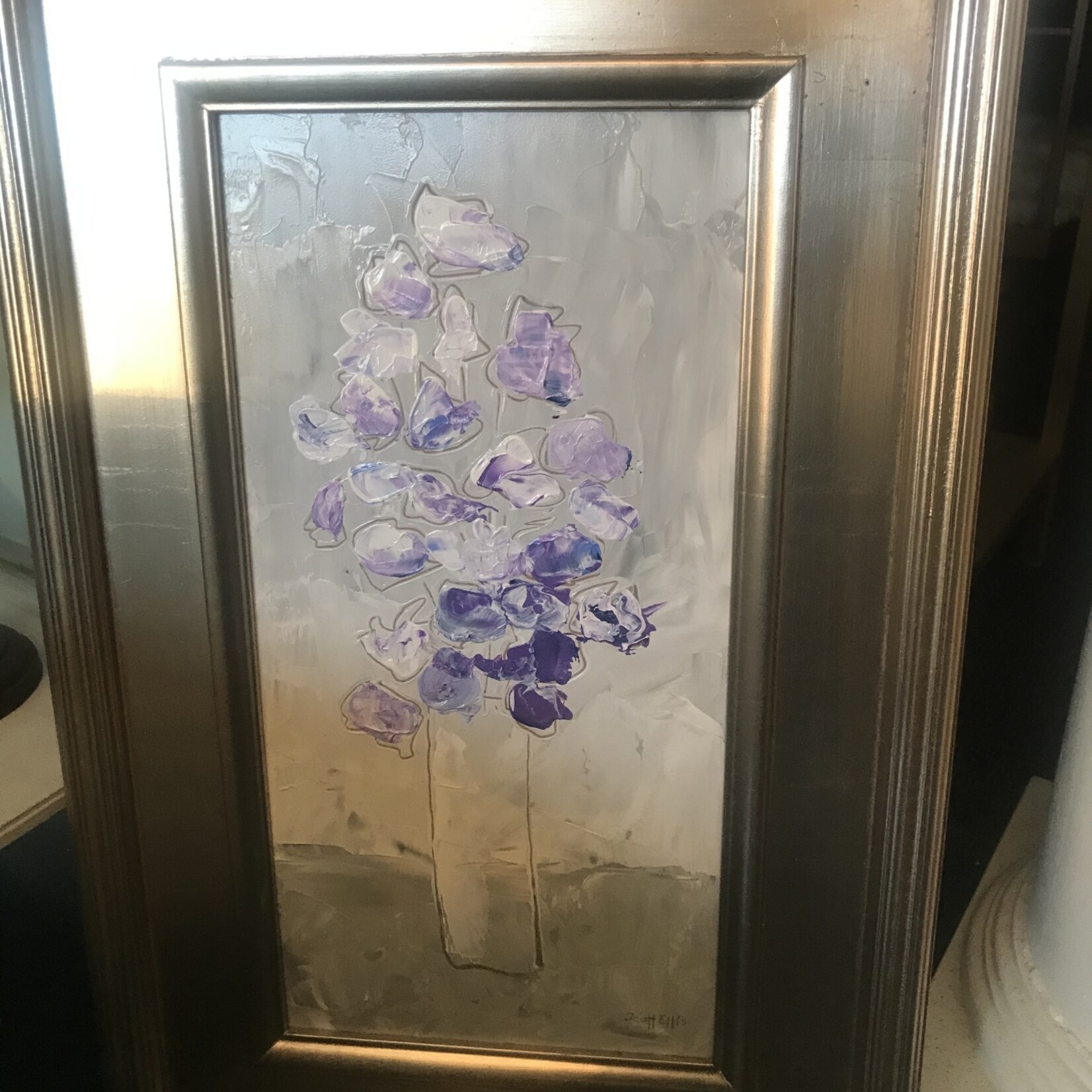 Scott Ellis 8" x 16" Purple Flowers