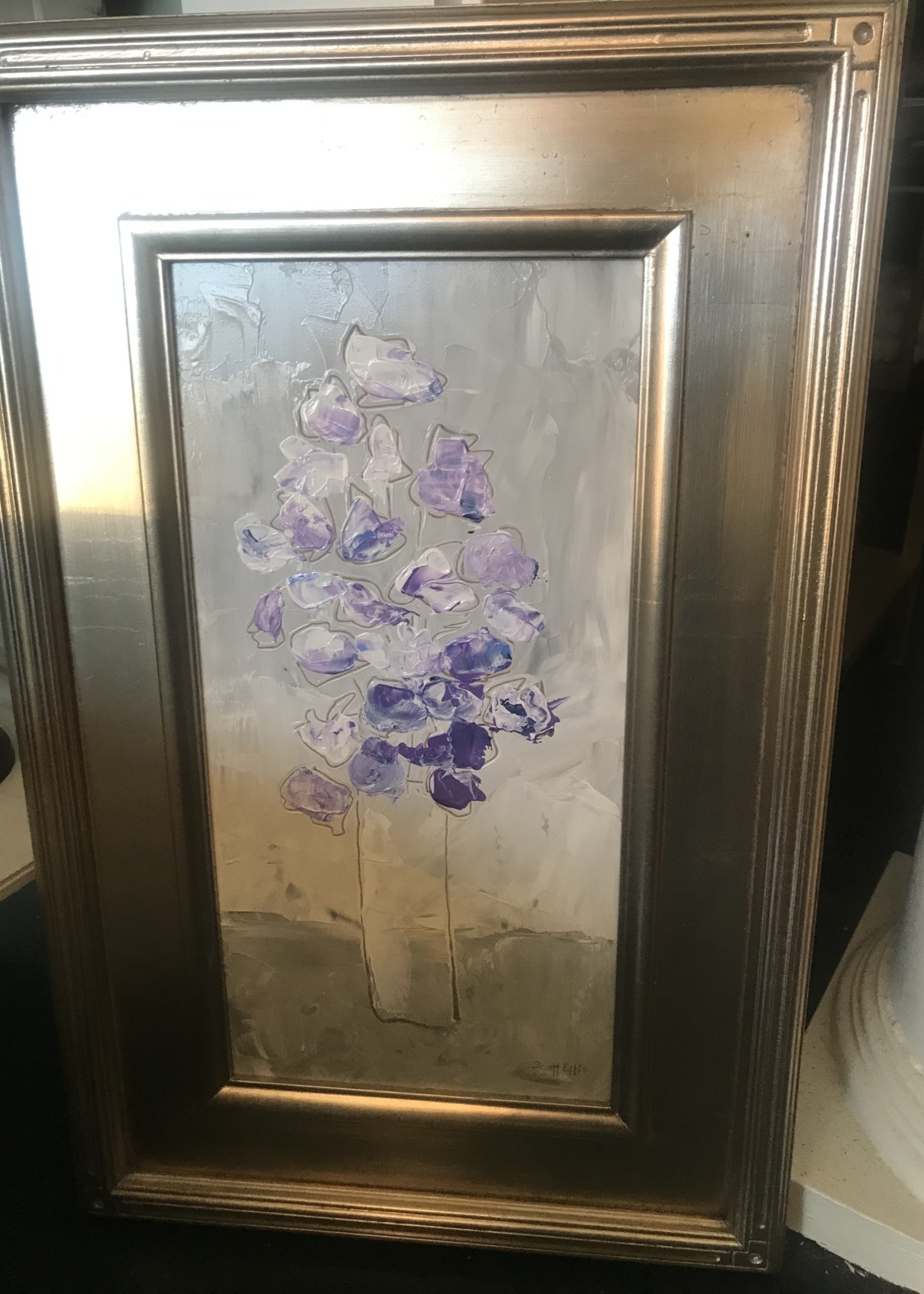 Scott Ellis 8" x 16" Purple Flowers