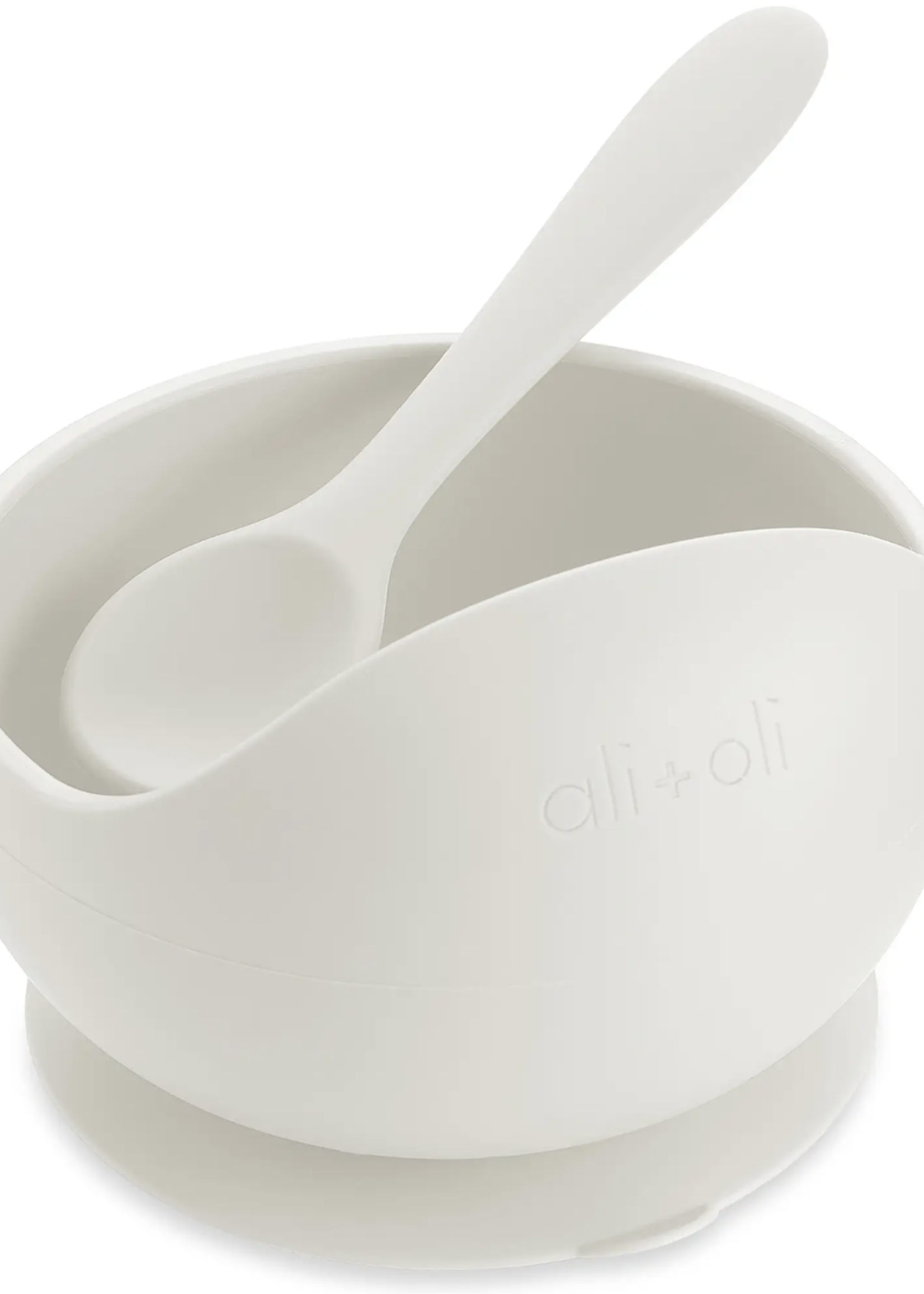 Ali + Oli Ali + Oli Silicone Suction Bowl & Spoon Set (mist)