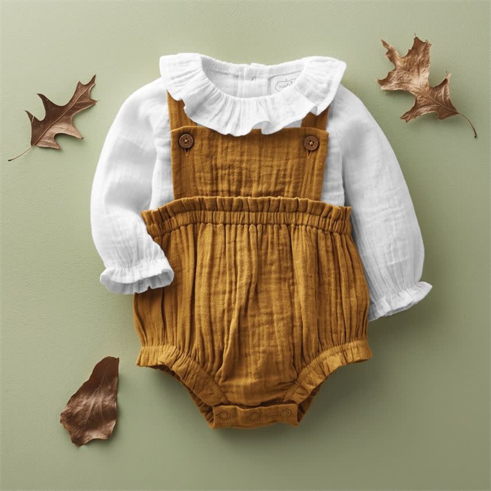 Mud Pie Fall Overall Set 0-3 months