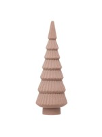 Creative Co-Op 2-1/2" Round x 8"H Flocked Resin Tree, Pink