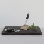 Creative Co-Op Acacia Wood Cheese/Cutting Board w Inset Wood and Marble Set