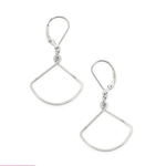 Freshie & Zero Little Fan Earrings - Sterling Silver