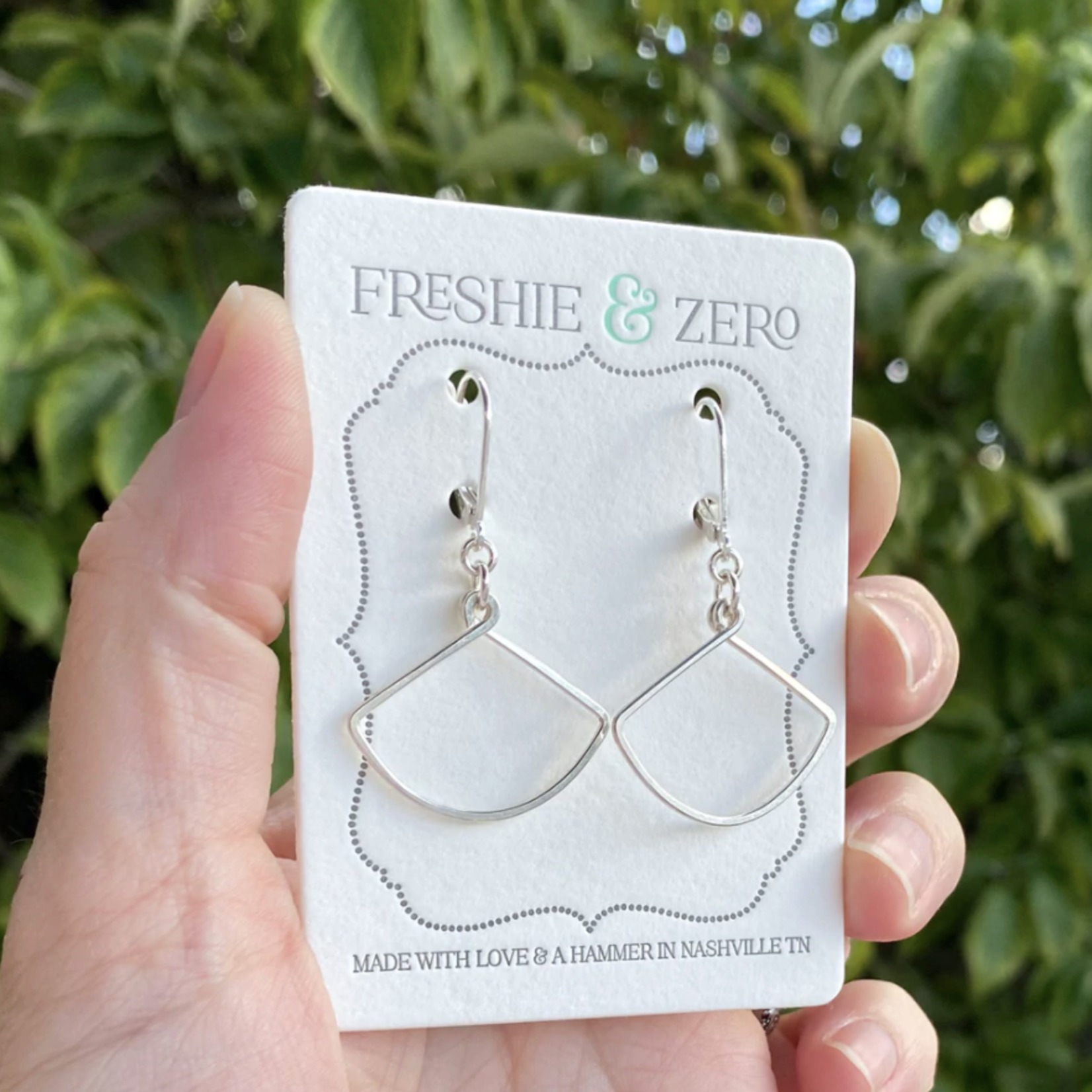 Freshie & Zero Little Fan Earrings - Sterling Silver