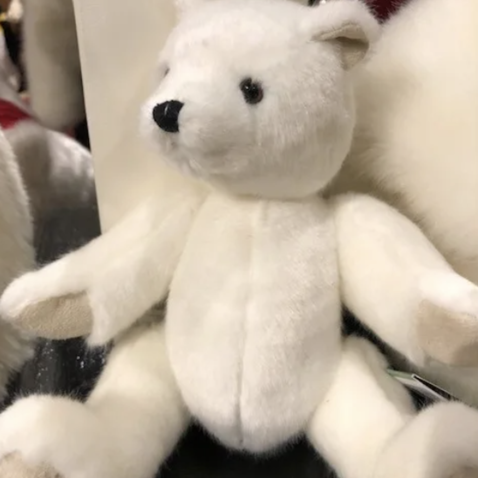 Ditz Designs White Bear Jointed 10 inch