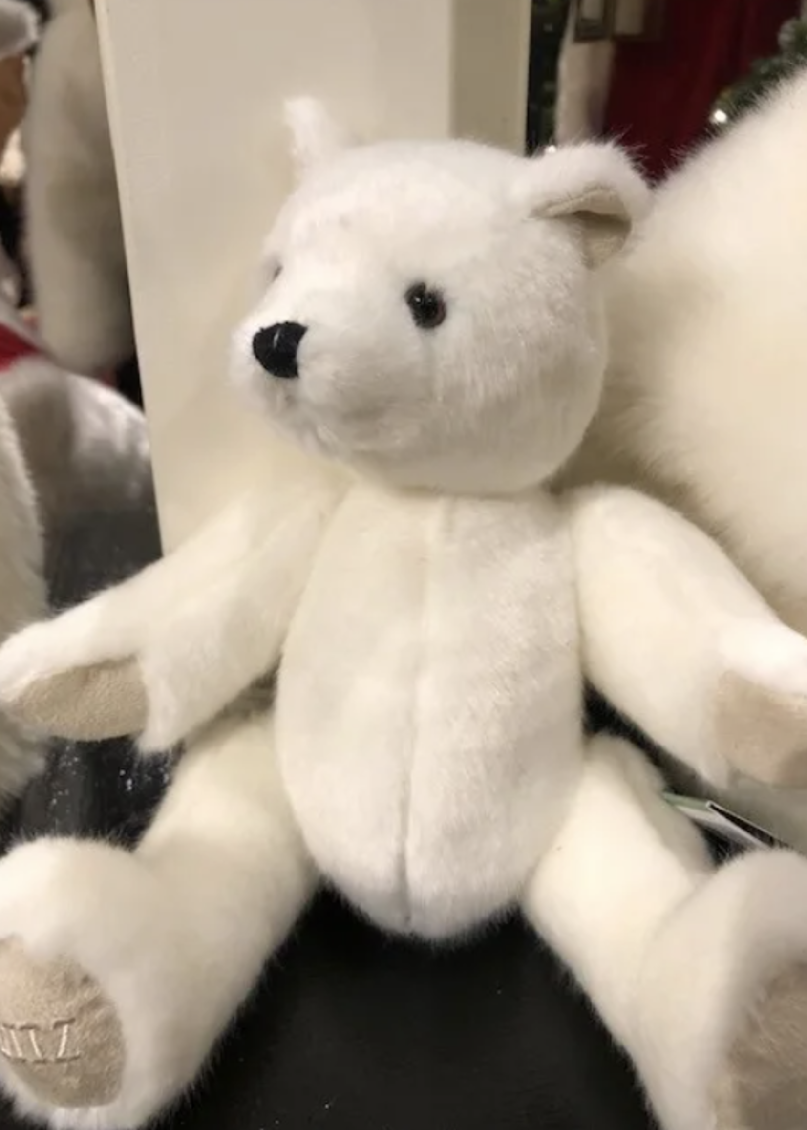 Ditz Designs White Bear Jointed 10 inch