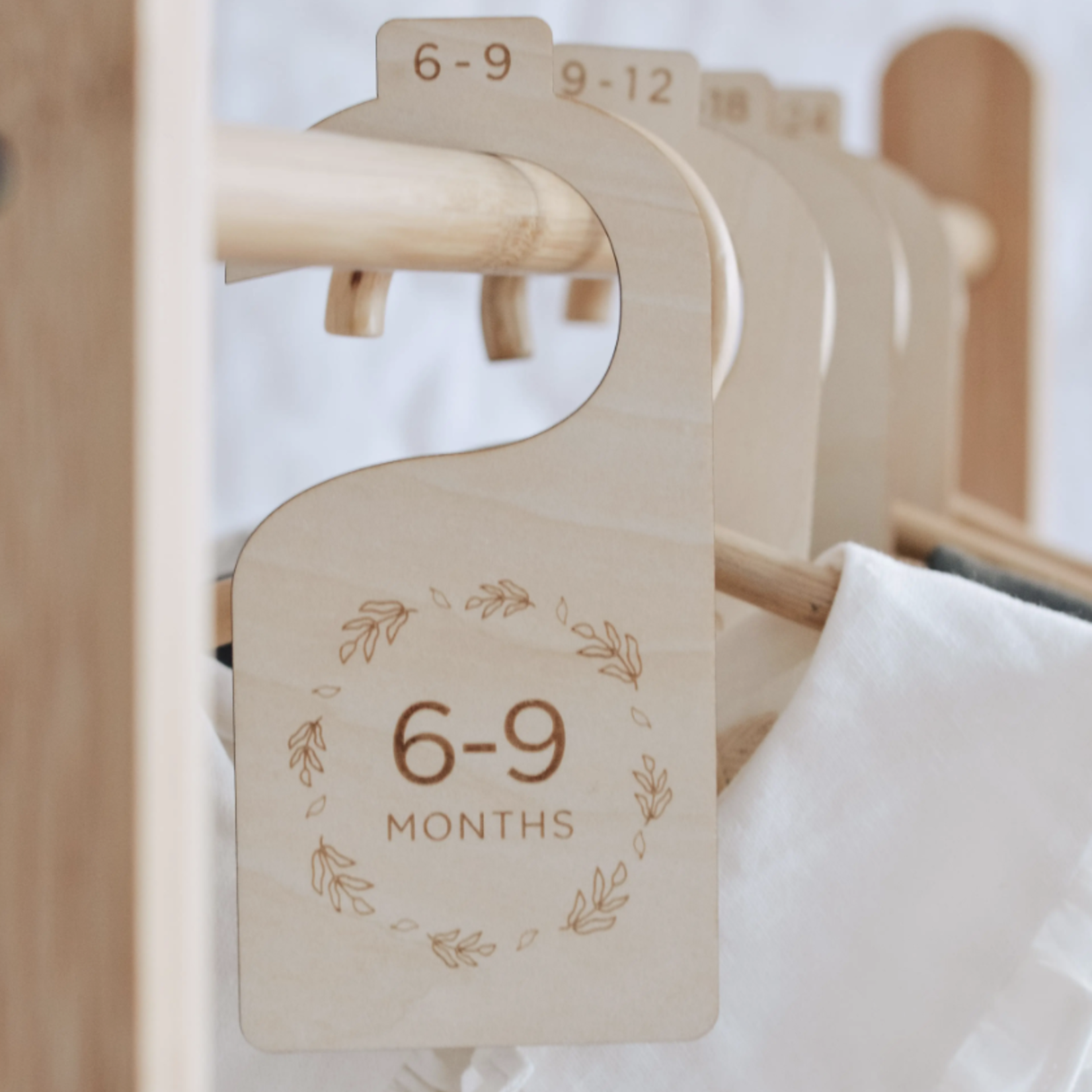 Fephas Wooden Baby Hanging Closet Dividers - Nursery