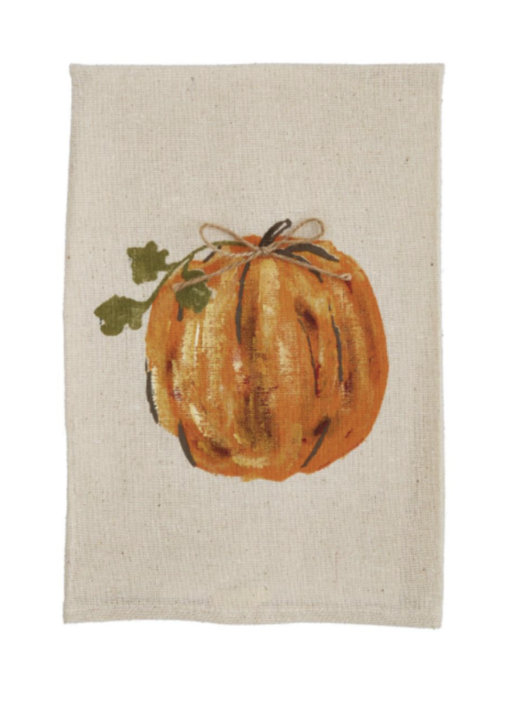 Mud Pie Pumpkin Hand Painted Towel