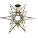 Mud Pie Silver Star Taper Holder