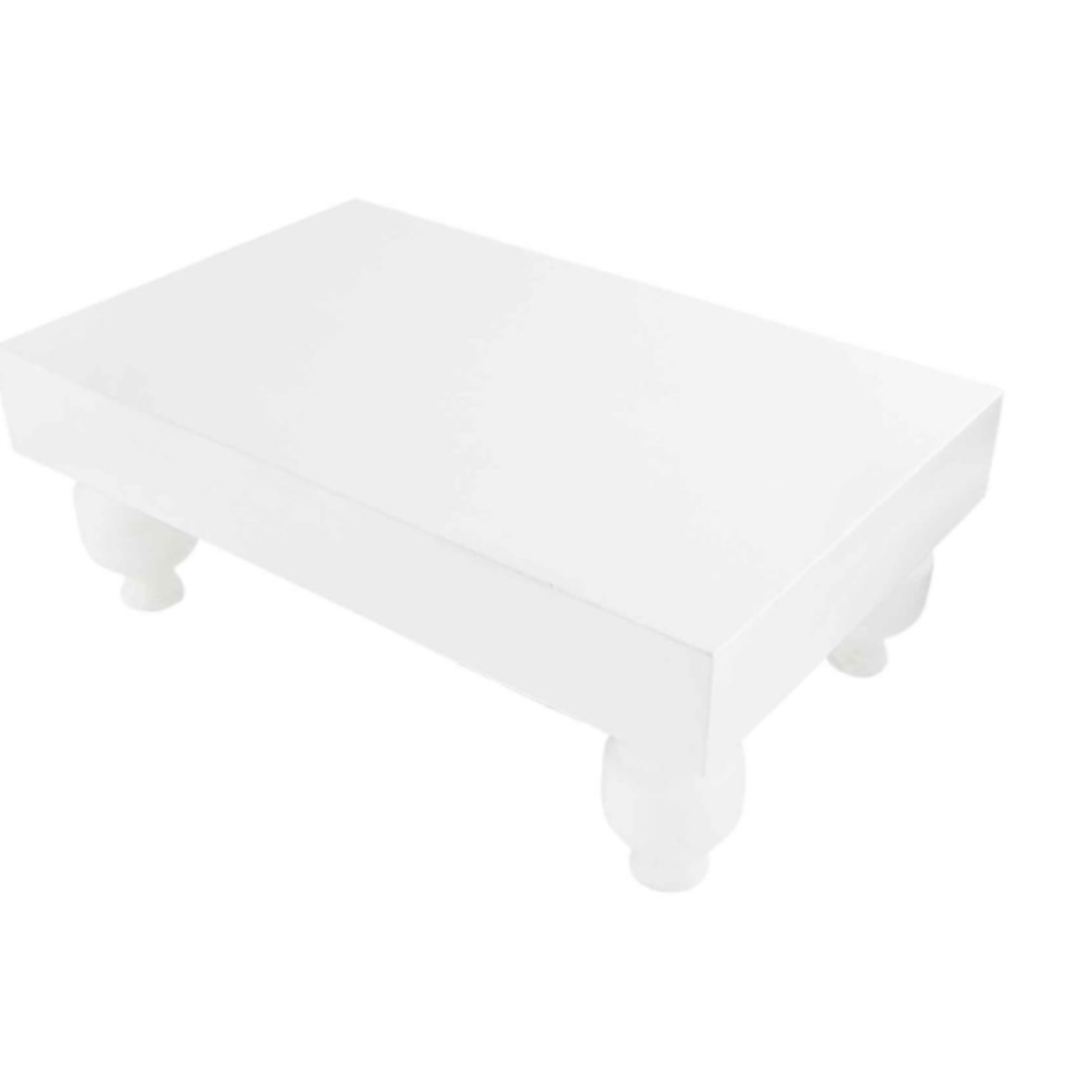 Mud Pie White Footed Serving Stand