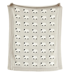 Creative Co-Op Cotton Knit Blanket w Sheep, Gray