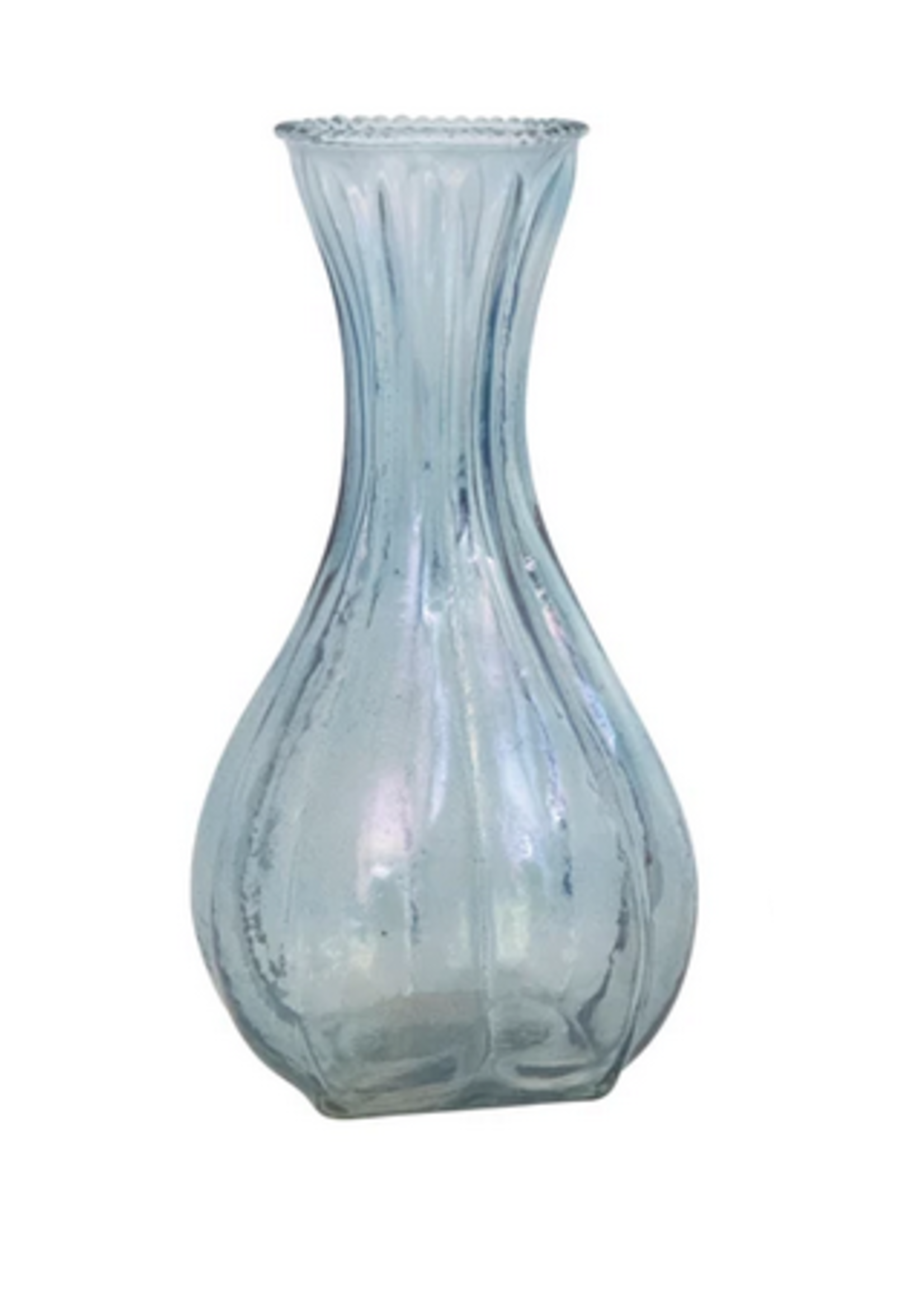 Creative Co-Op Blue Pearlized Vase