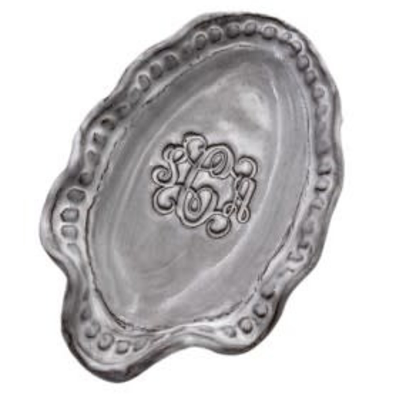 Dixie Pottery Monogrammed Spoon Rest