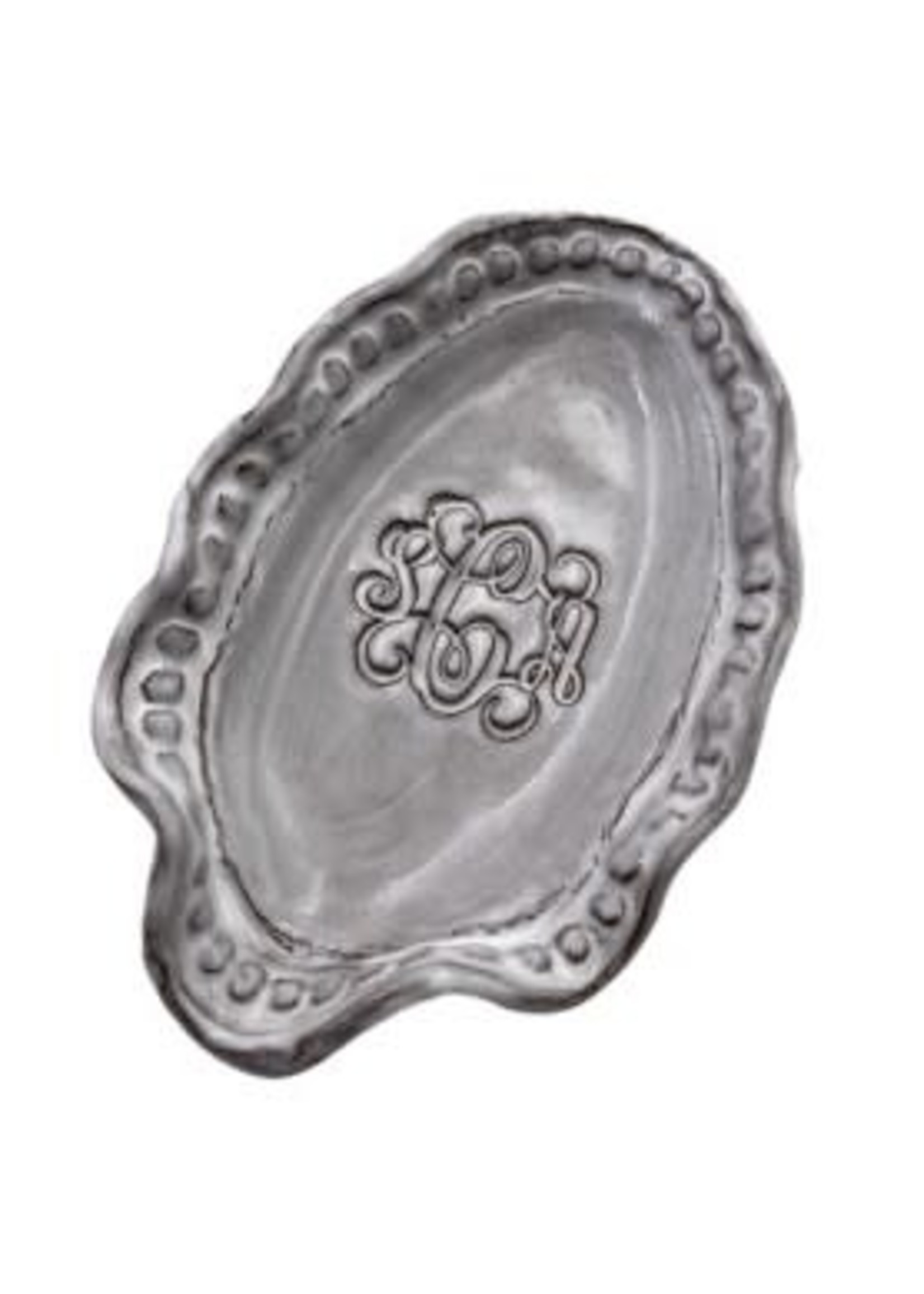 Dixie Pottery Monogrammed Spoon Rest