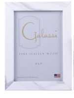 Galassi White Marble Look 5x7 Picture Frame