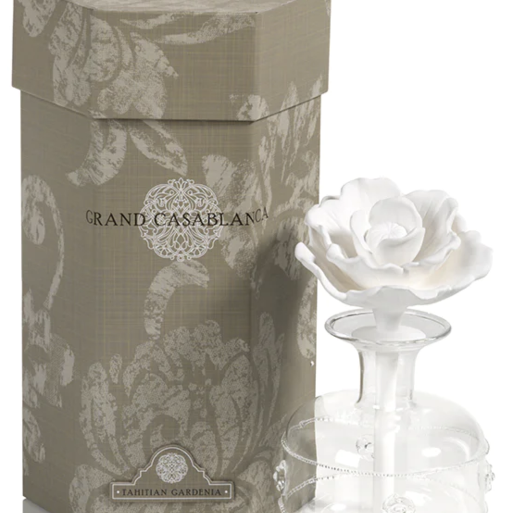 Zodax Grand Casablanca Porcelain Diffuser - Tahitian Gardenia