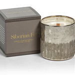 Zodax Siberian Fir Antique  Gold Candle