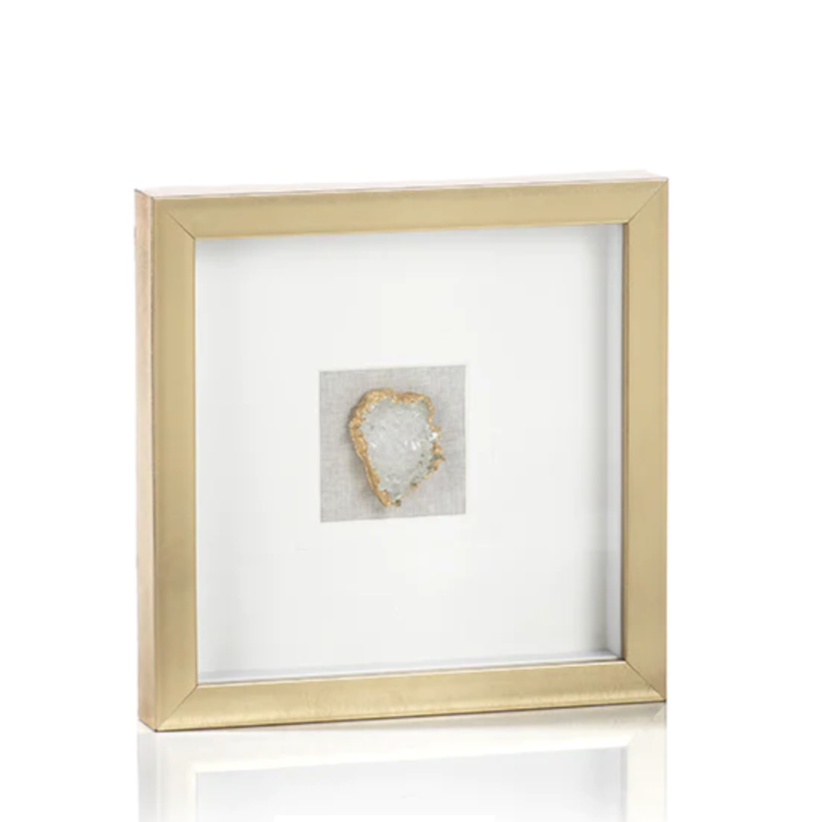 Zodax Gold Framed Crystal 12 x 12 x 12