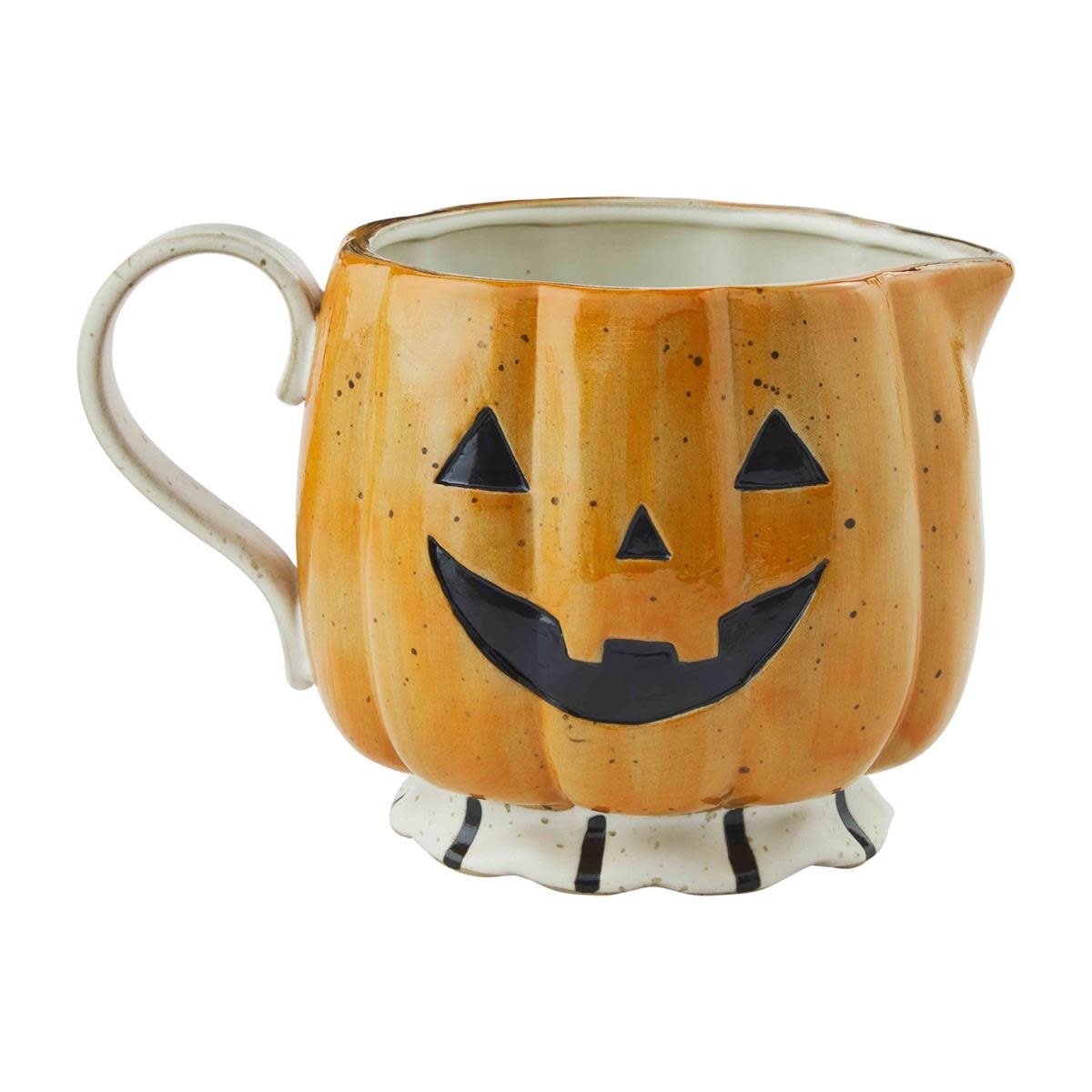 Mud Pie Stoneware Pumpkin Pitcher Oak & Willow