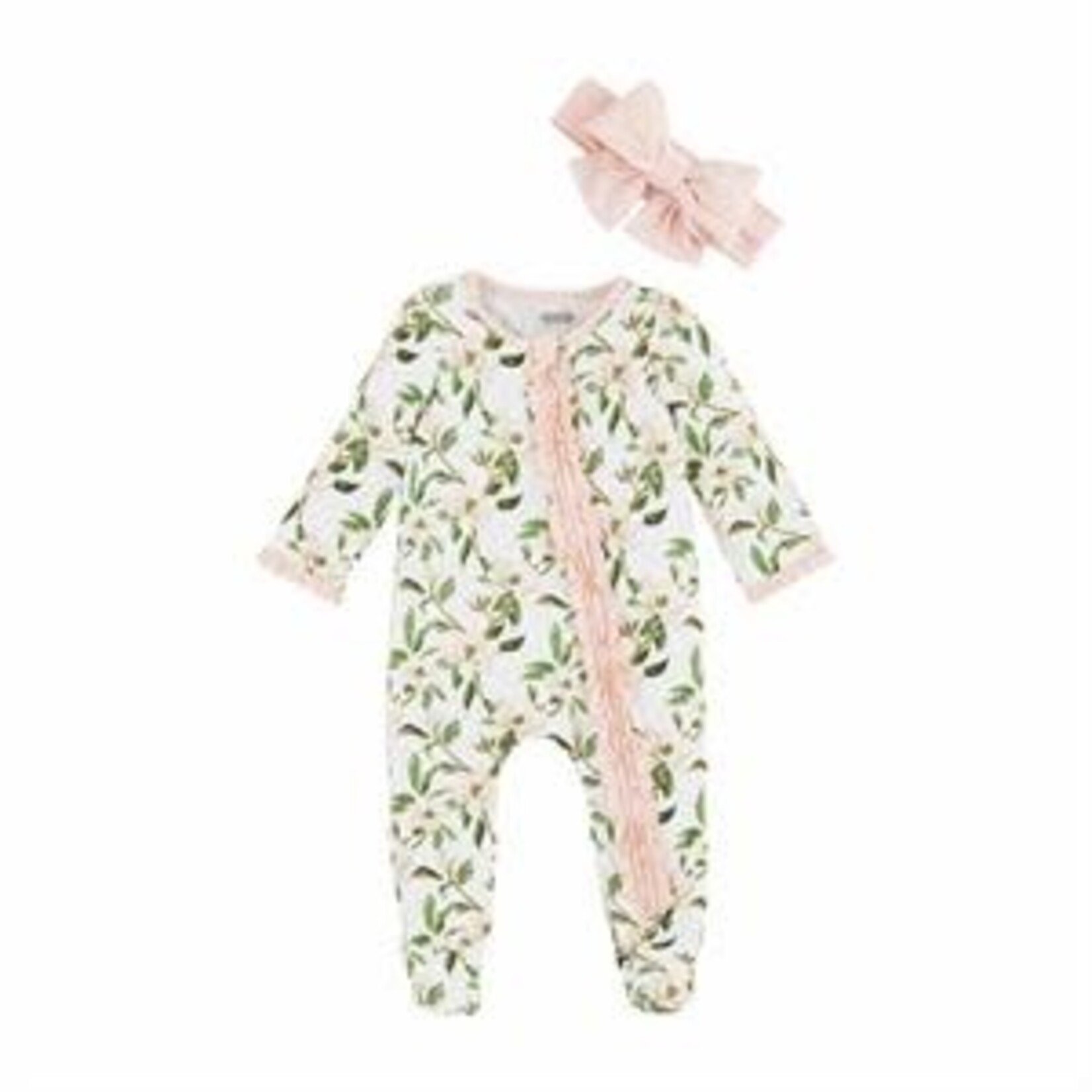 Mud Pie Magnolia Bamboo Sleeper 0-3 Month