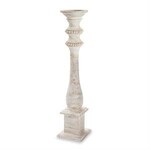 Mud Pie Large Beaded Wood Candle Stick
