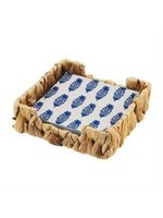 Mud Pie Leaf Blue Indigo Napkin Basket