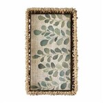 Mud Pie Leaf Powder Napkins in Holder