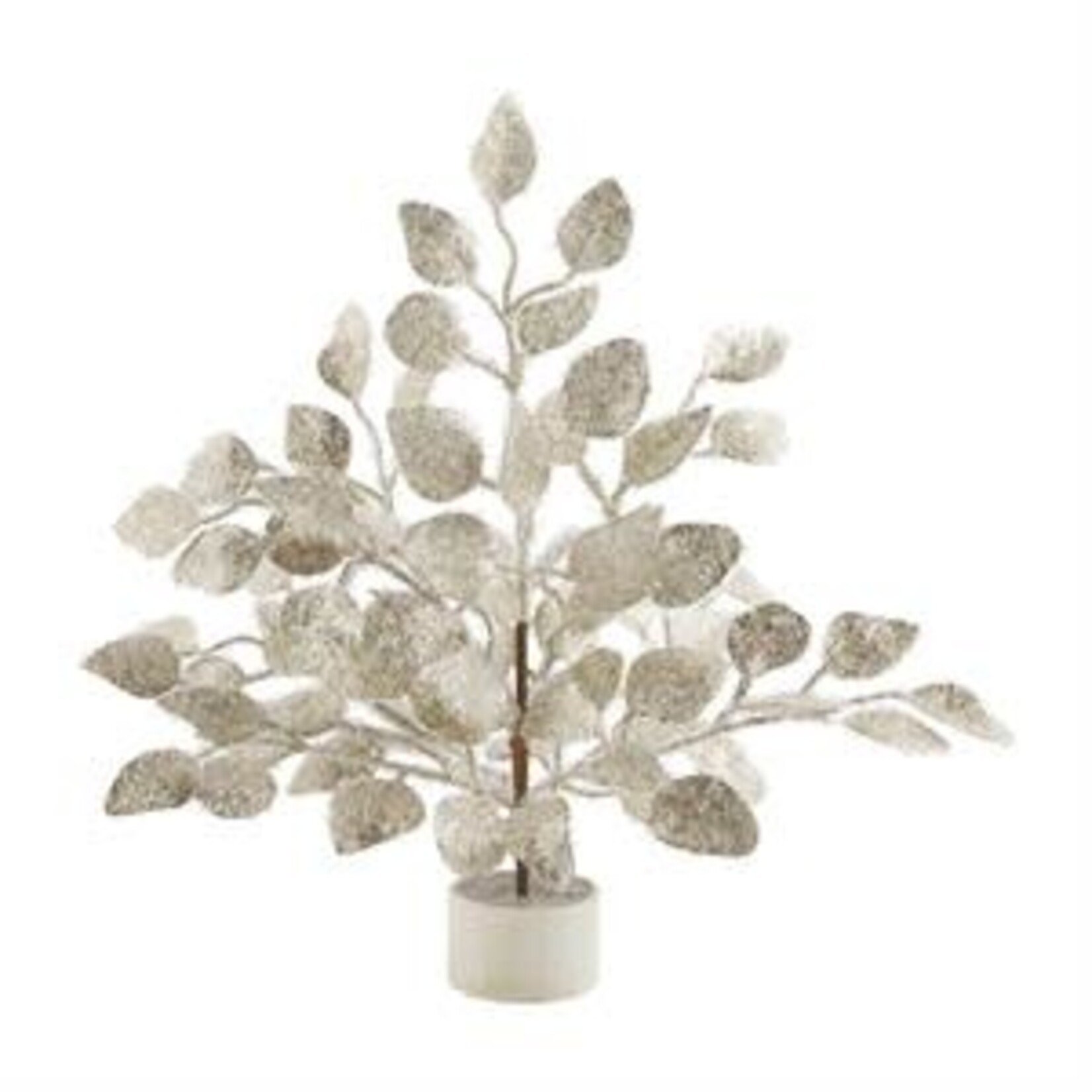 Mud Pie Small Faux Glitter Leaf Tree