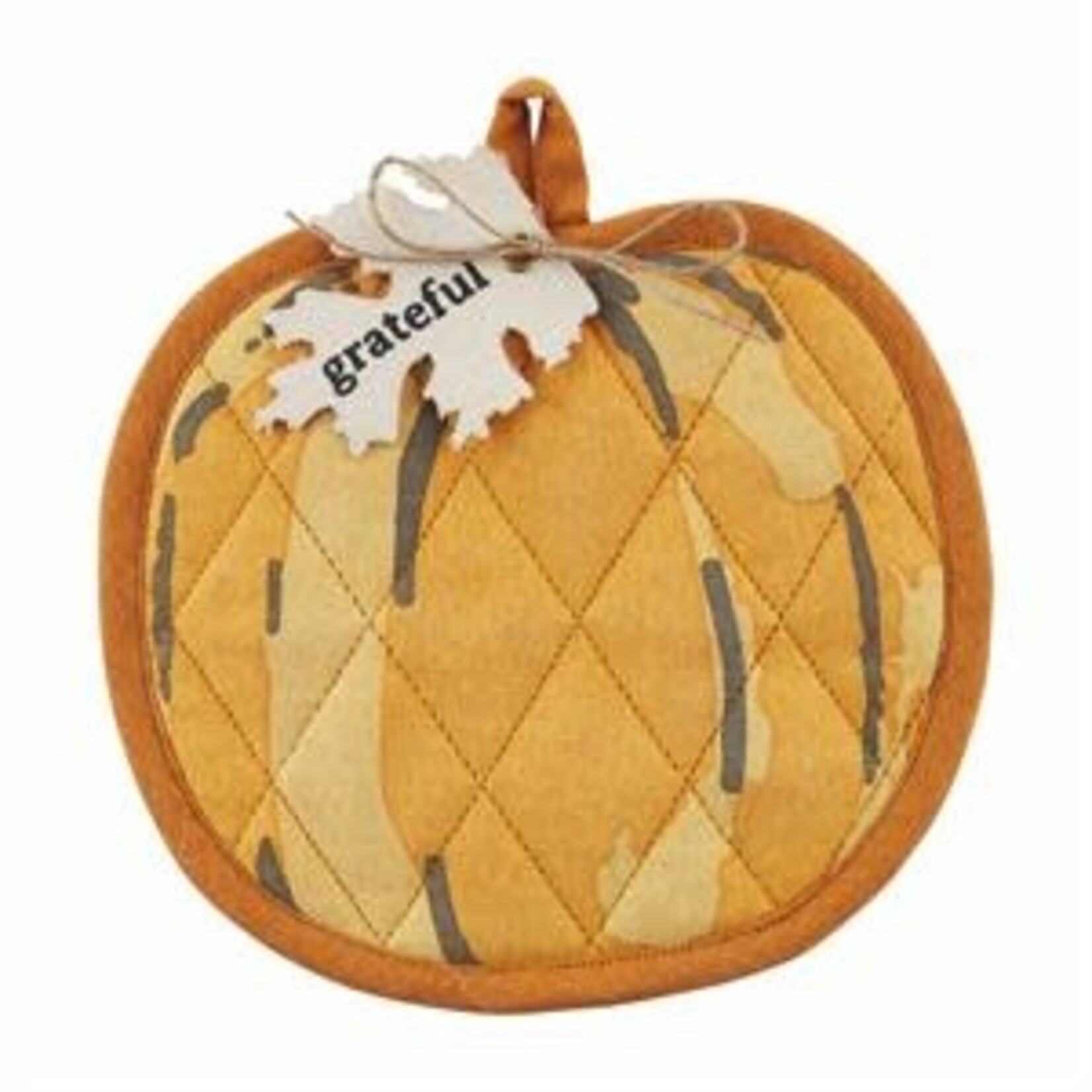 Mud Pie Orange Pumpkin Pot Holder Set