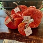 Oak & Willow Velvet Orange Pumpkin 5"