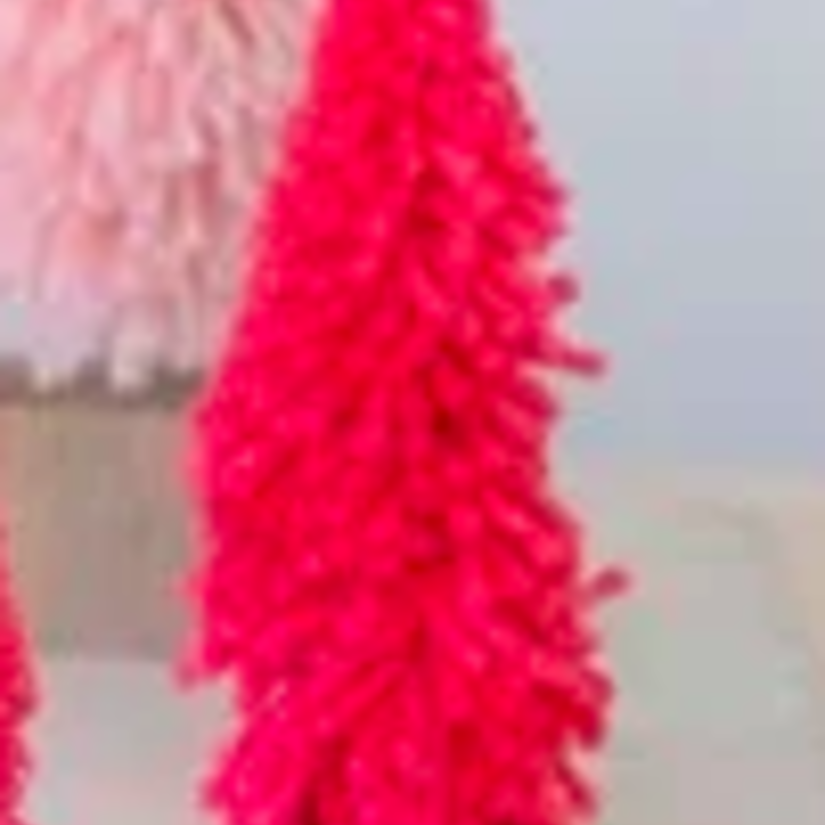 Creative Co-Op Hot Pink Yarn Fabric Tree