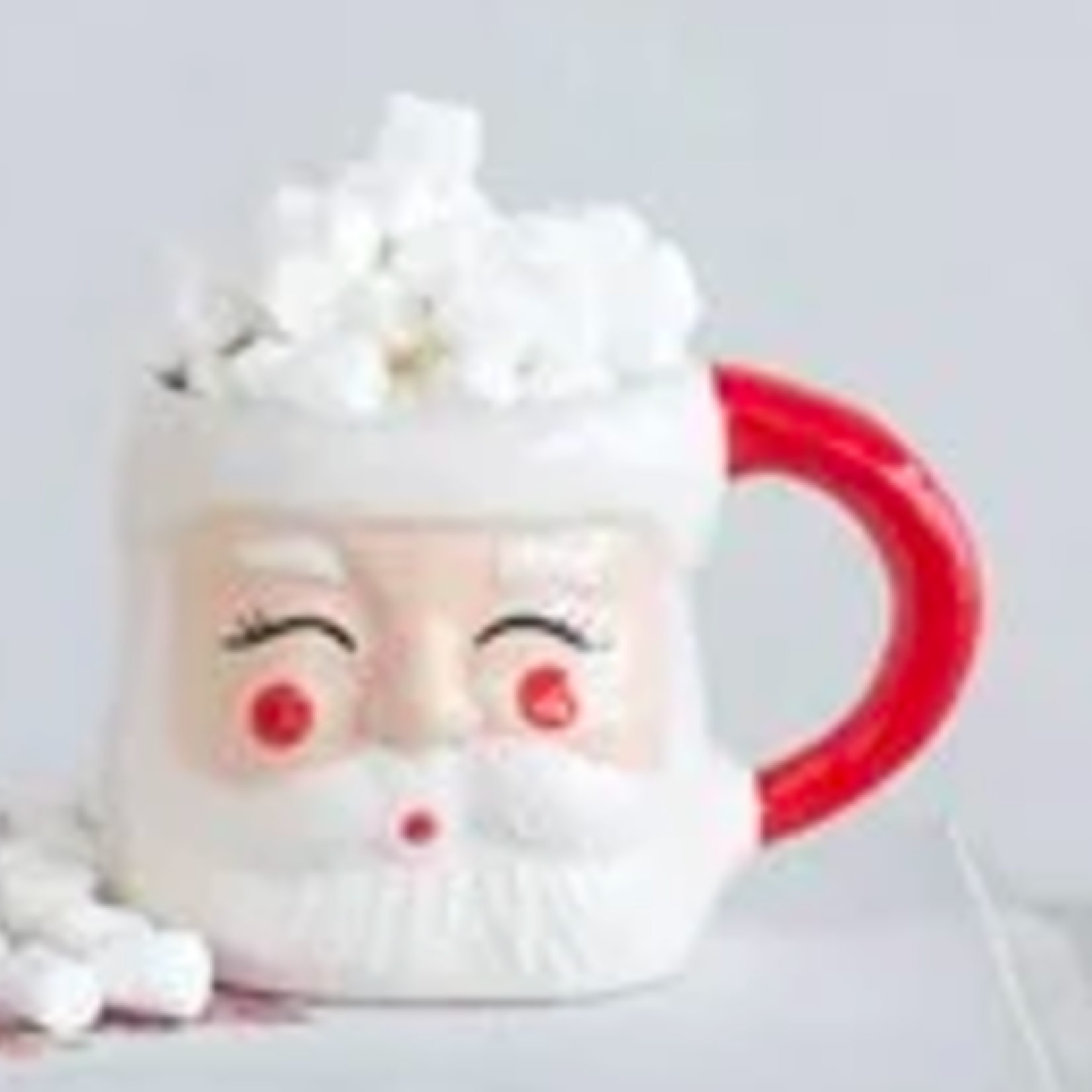 Creative Co-Op Stoneware Santa Mug