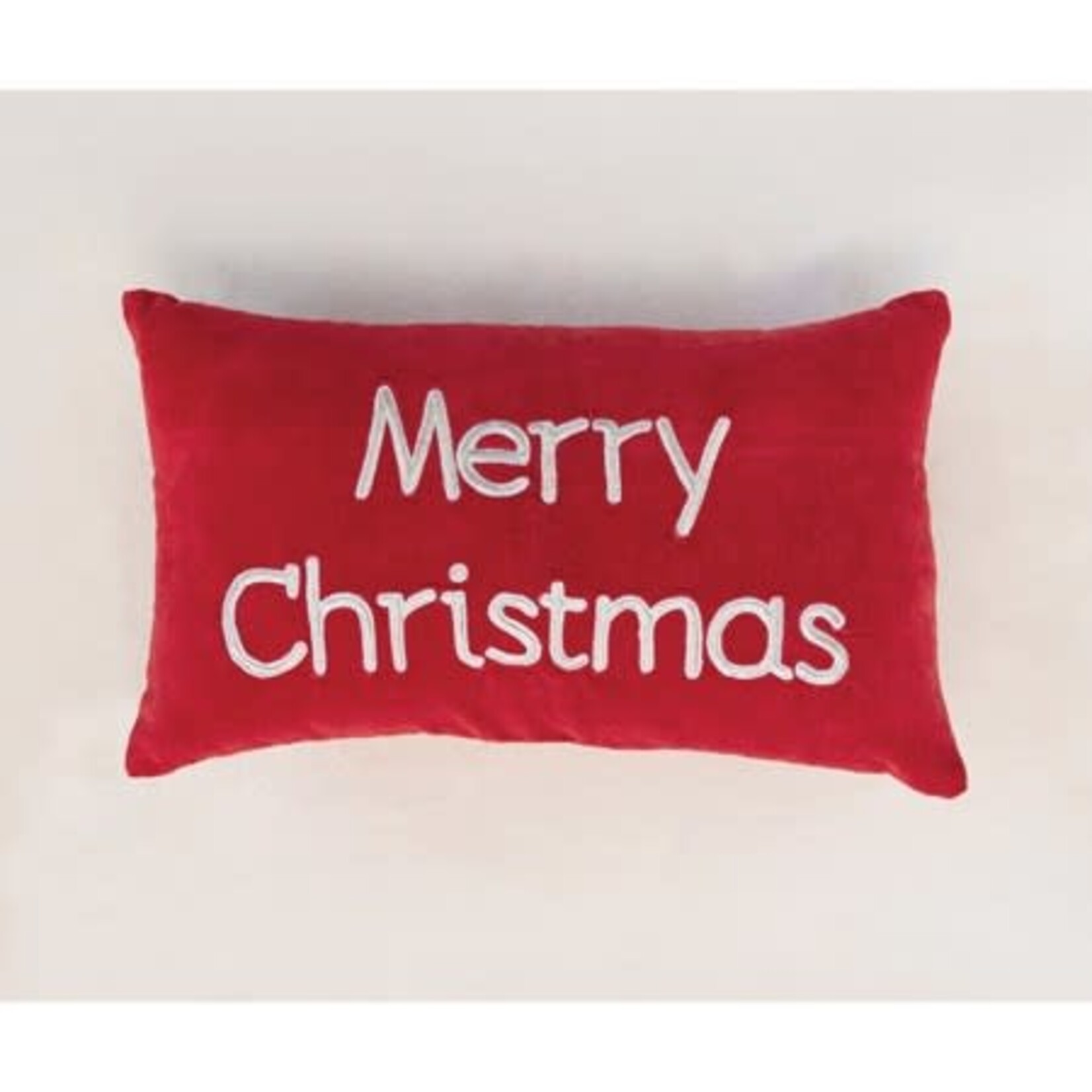 Creative Co-Op Merry Christmas Cotton Velvet Pillow