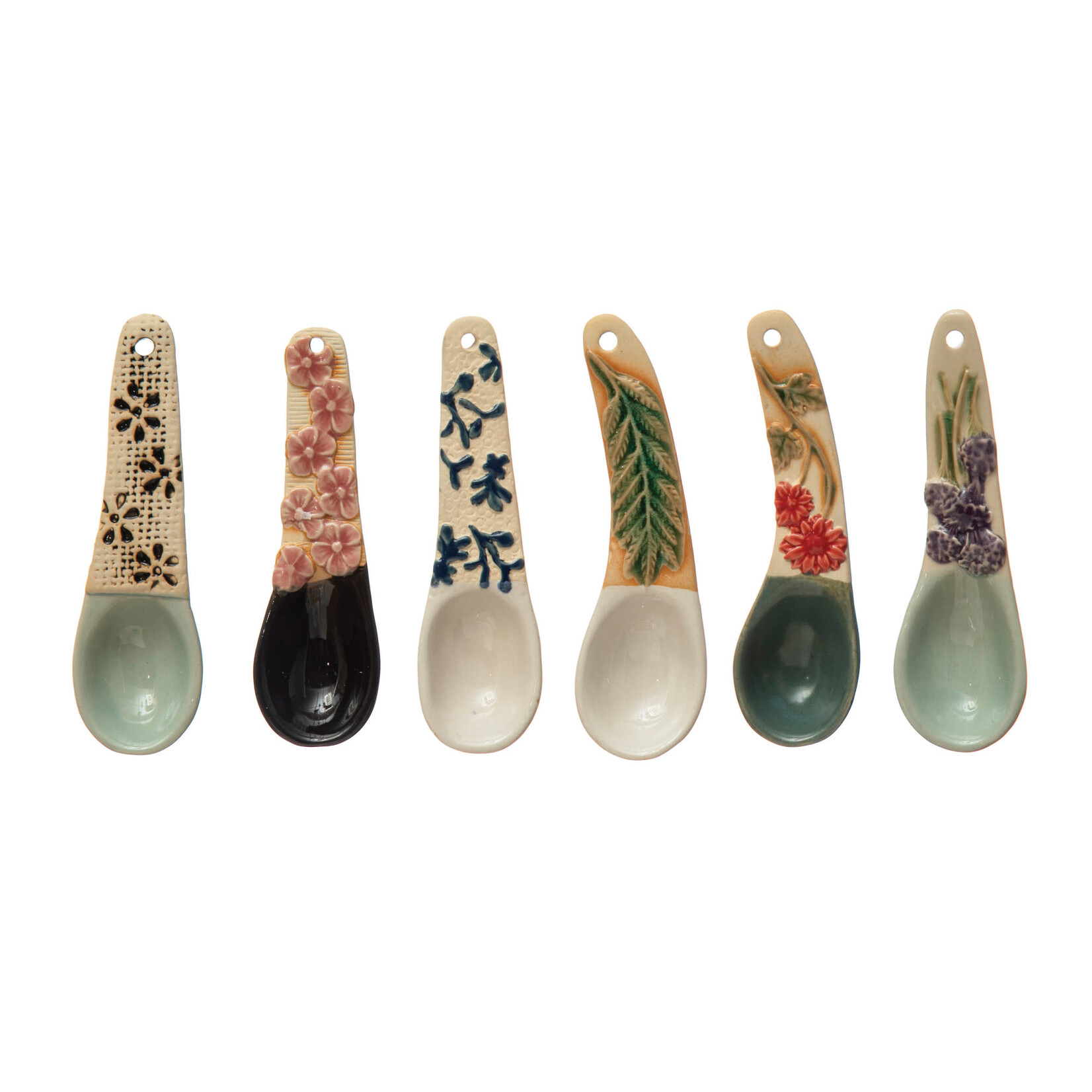 Creative Co-Op Hand Painted Spoon (choose style)