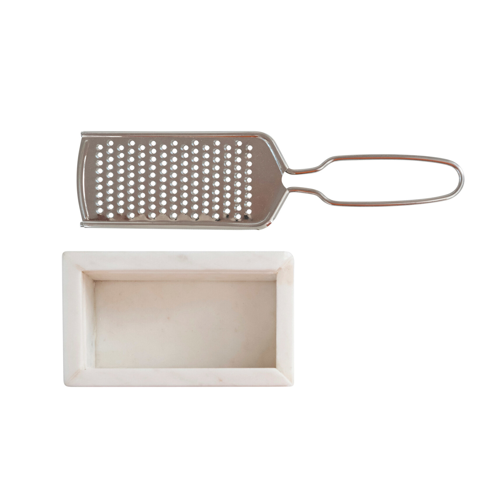 Creative Co-Op Marble  and Stainless Steel Grater