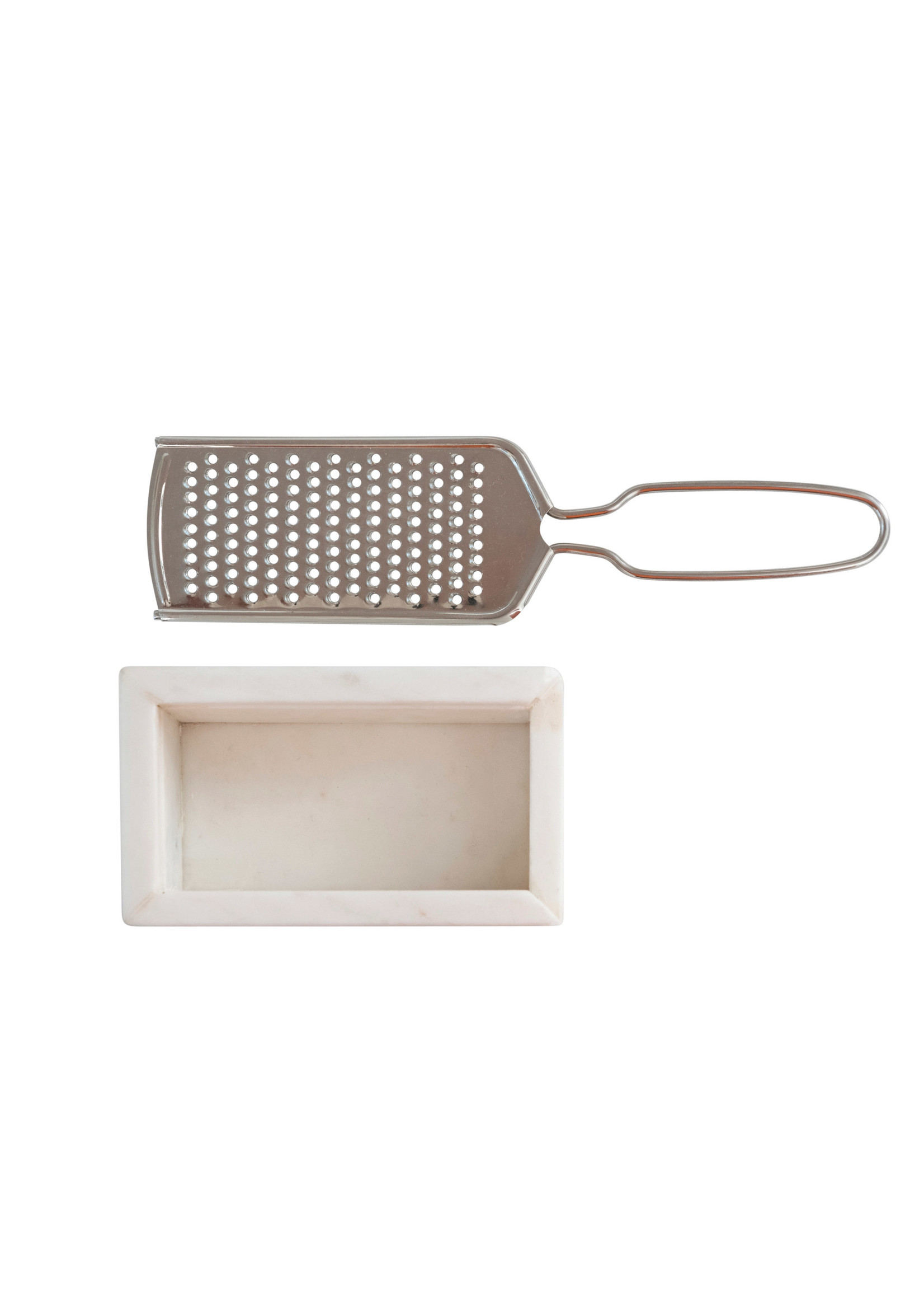 Creative Co-Op Marble  and Stainless Steel Grater