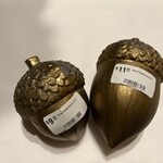 Creative Co-Op Gold Finish Acorn 4.5"