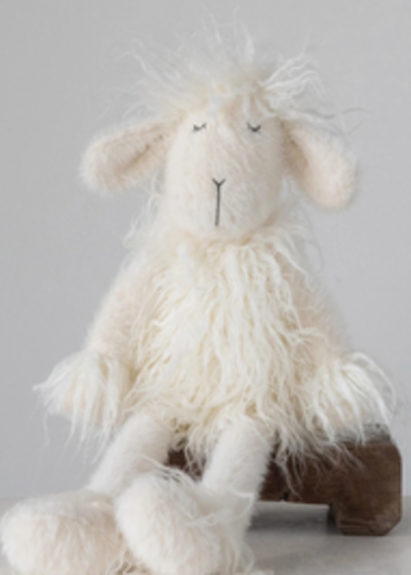 Creative Co-Op Plush Lamb