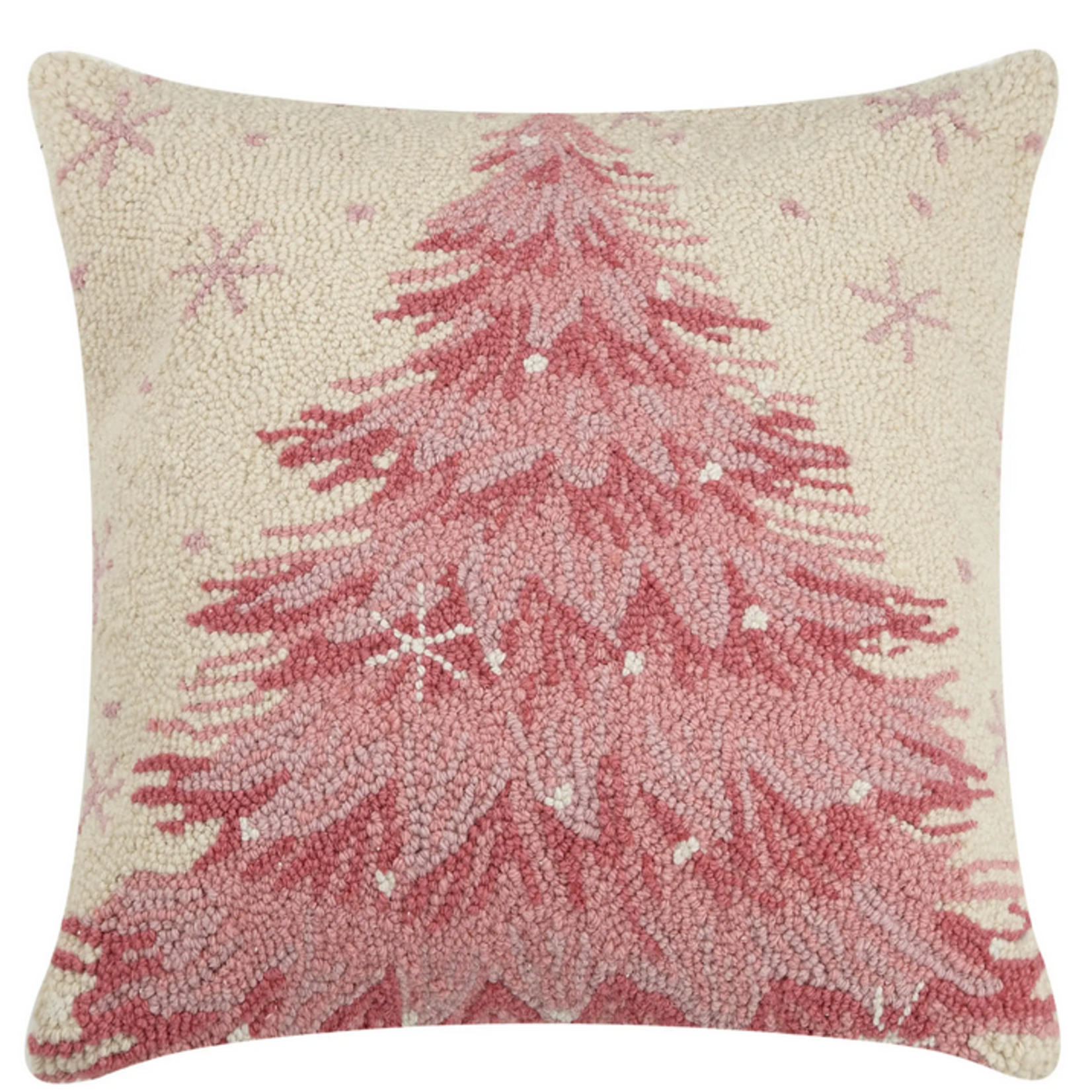 Peking Handicraft Pink Christmas Tree Hook Pillow