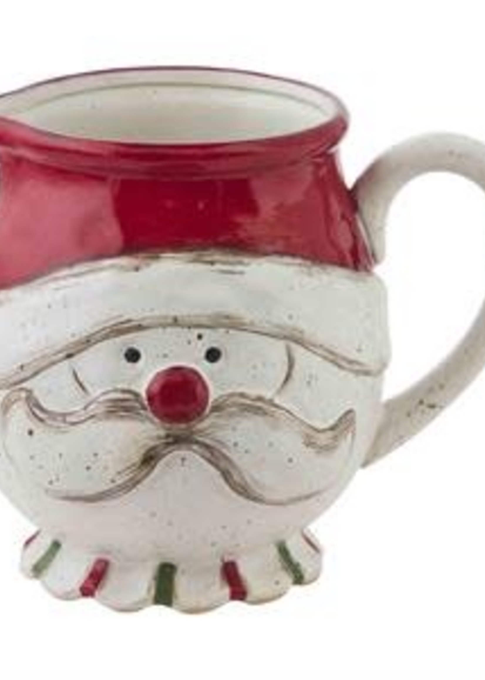 Mud Pie Xmas Farm Santa Pitcher Oak & Willow