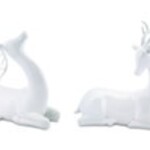 Melrose Modern White Deer 10"