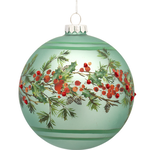 Melrose 5" Green/Red Bird Ornament